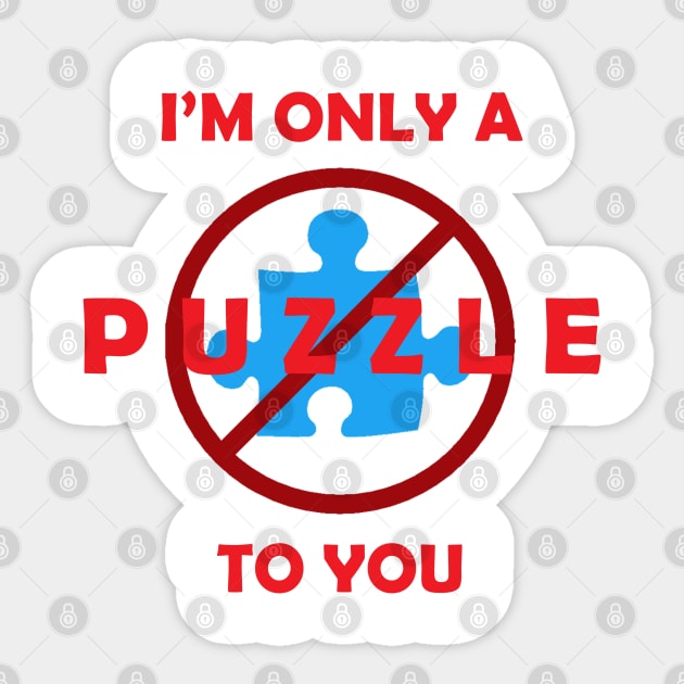 Only a Puzzle to You Sticker by Firestorm Fox